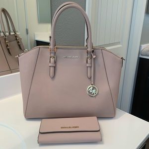 Michael Kors satchel and wallet